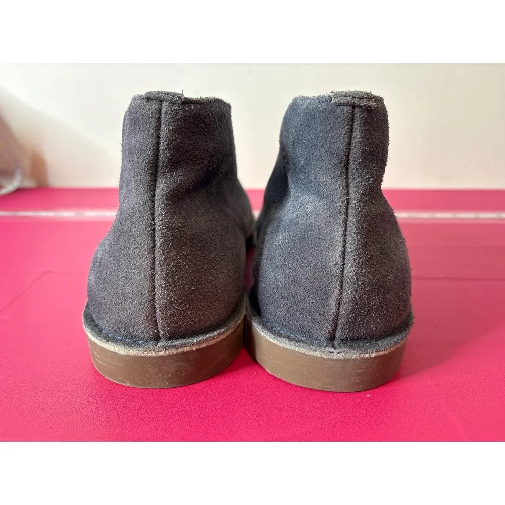 J.‎ Crew Mens Charcoal Gray Suede Lace Up Chukka Desert Boots Sz 11 Preppy Soft